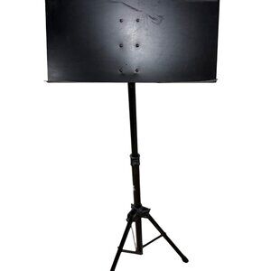 Pro-Line GMS80A Adjustable Folding Black Music Stand With Tripod Base For Sheet